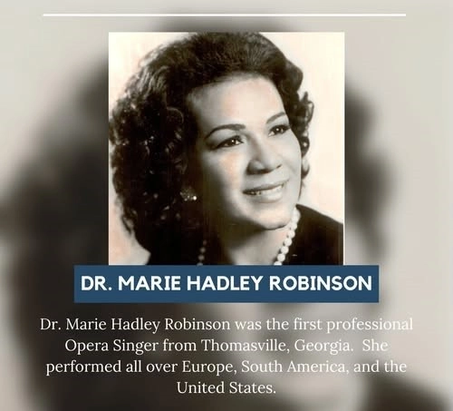 Dr. Marie Hadley Robinson/African-American Sopran & Spirituals